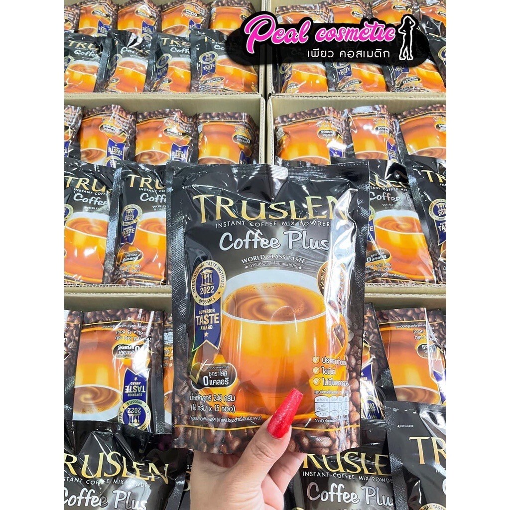 6X Truslen Coffee Plus Instant Coffee Powder Lose Weight Break Fat 0% Sugar