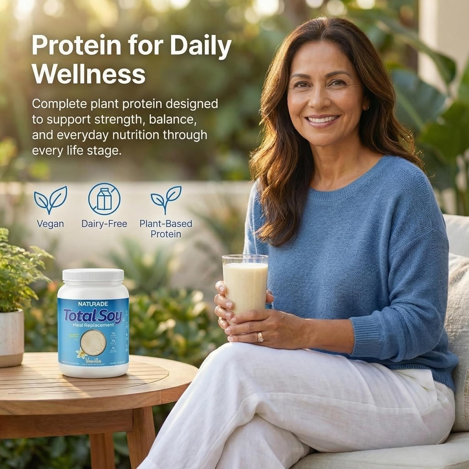 Delicious Vanilla Total Soy Shake, 13g Protein, 1.2 lb – Perfect for Weight Loss