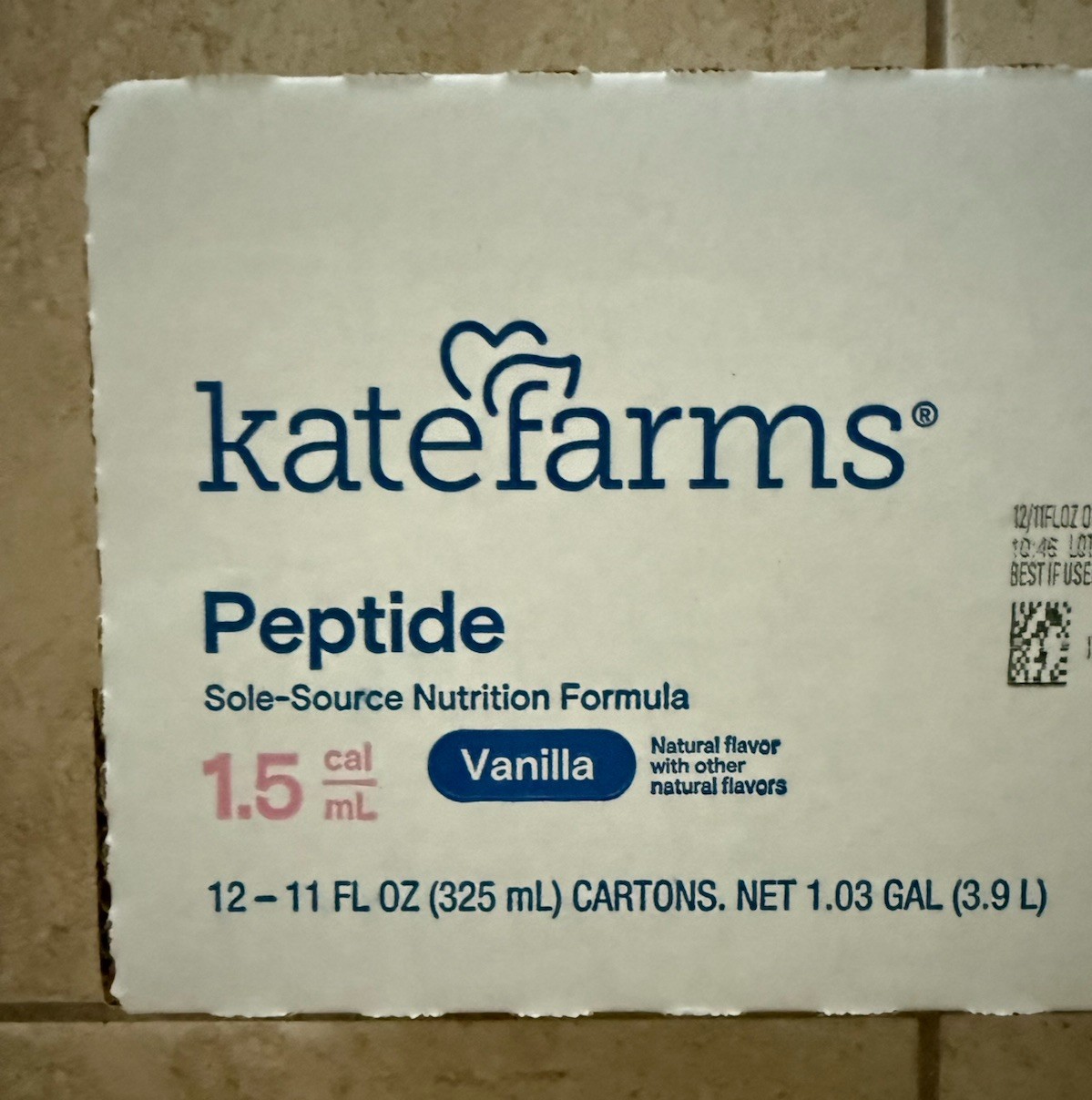 Open Case (11 Cartons Total) Kate Farms Peptide 1.5 Vanilla 11 oz BB 03/03/27