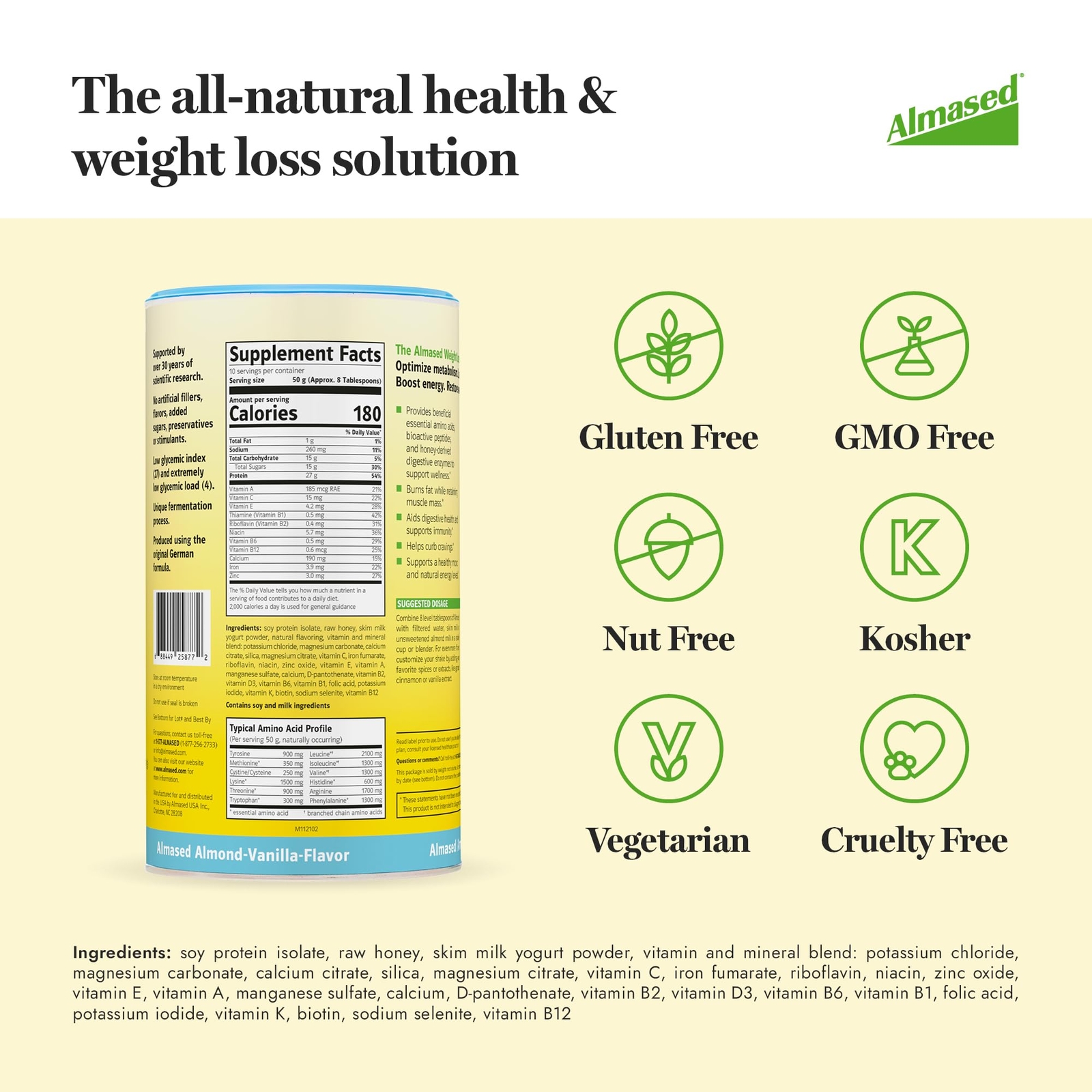 Meal Replacement Protein Powder 17.6oz Pack of 4 Weight Loss Metabolism Booster