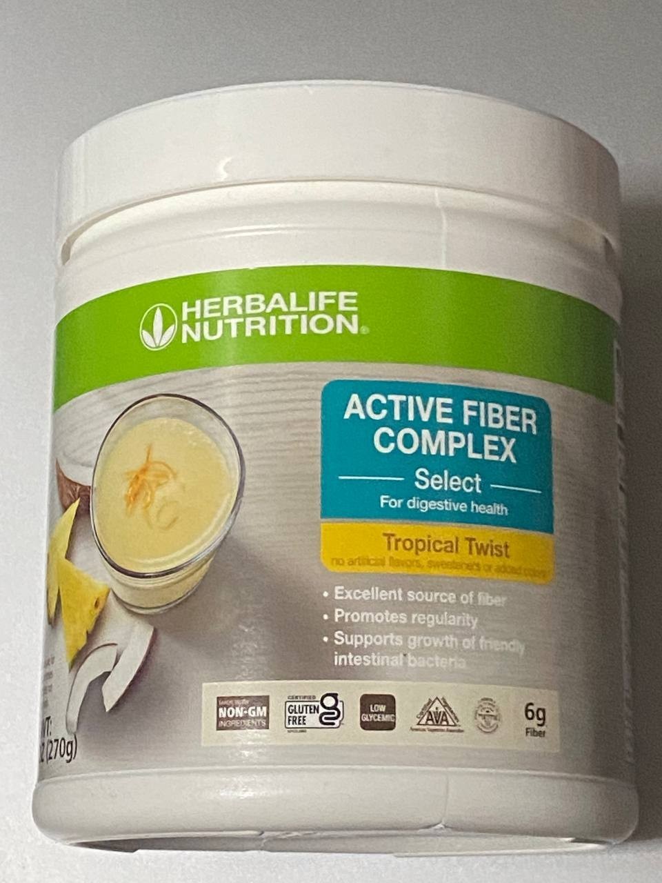 Herbalife Digestive Health Active Fiber Complex Tropical Twist -9.5 oz EXP:01/27