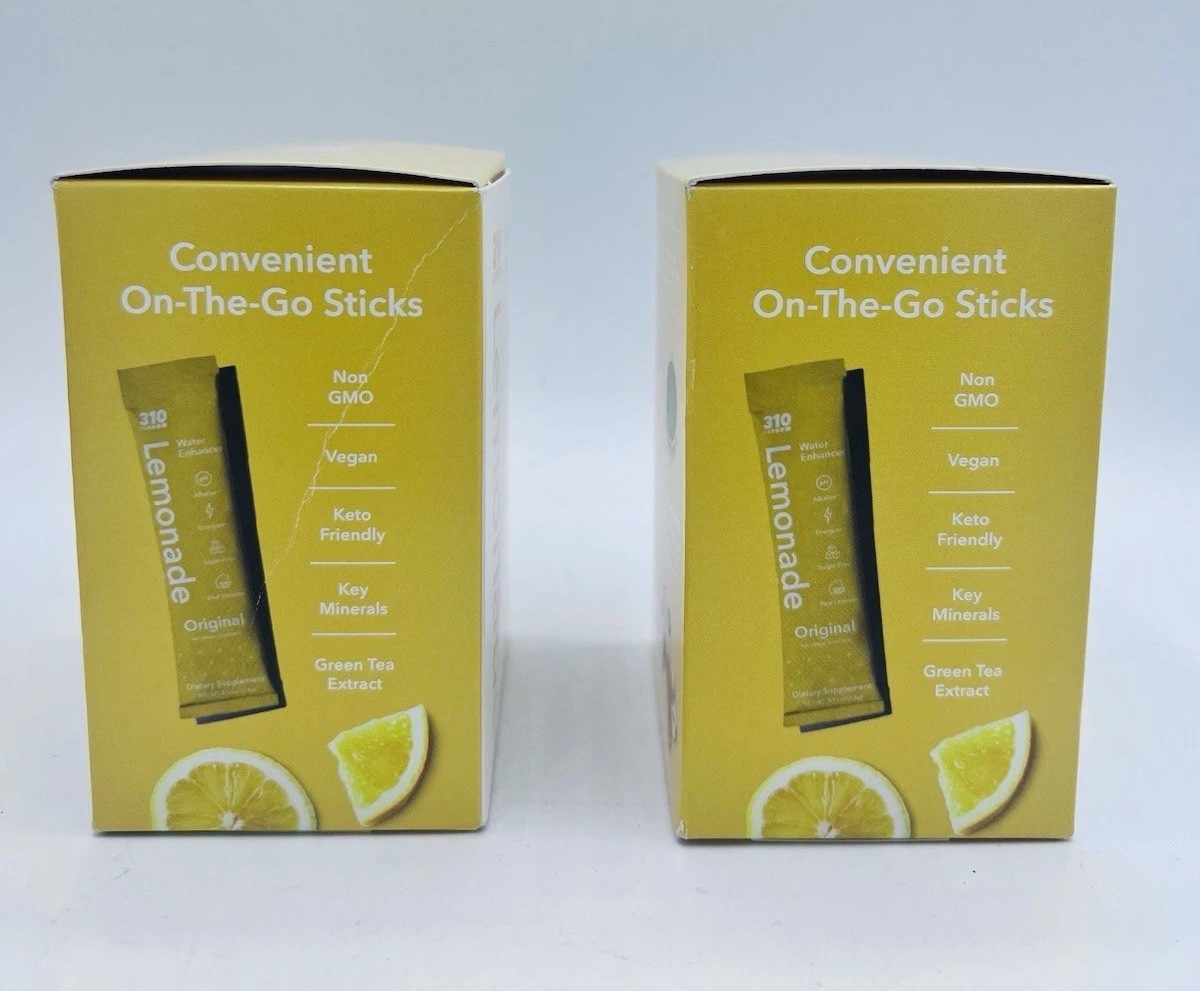 2 Boxes – 310 Nutrition Lemonade Mix 30 Servings x2 Refreshing Lemonade Flavor