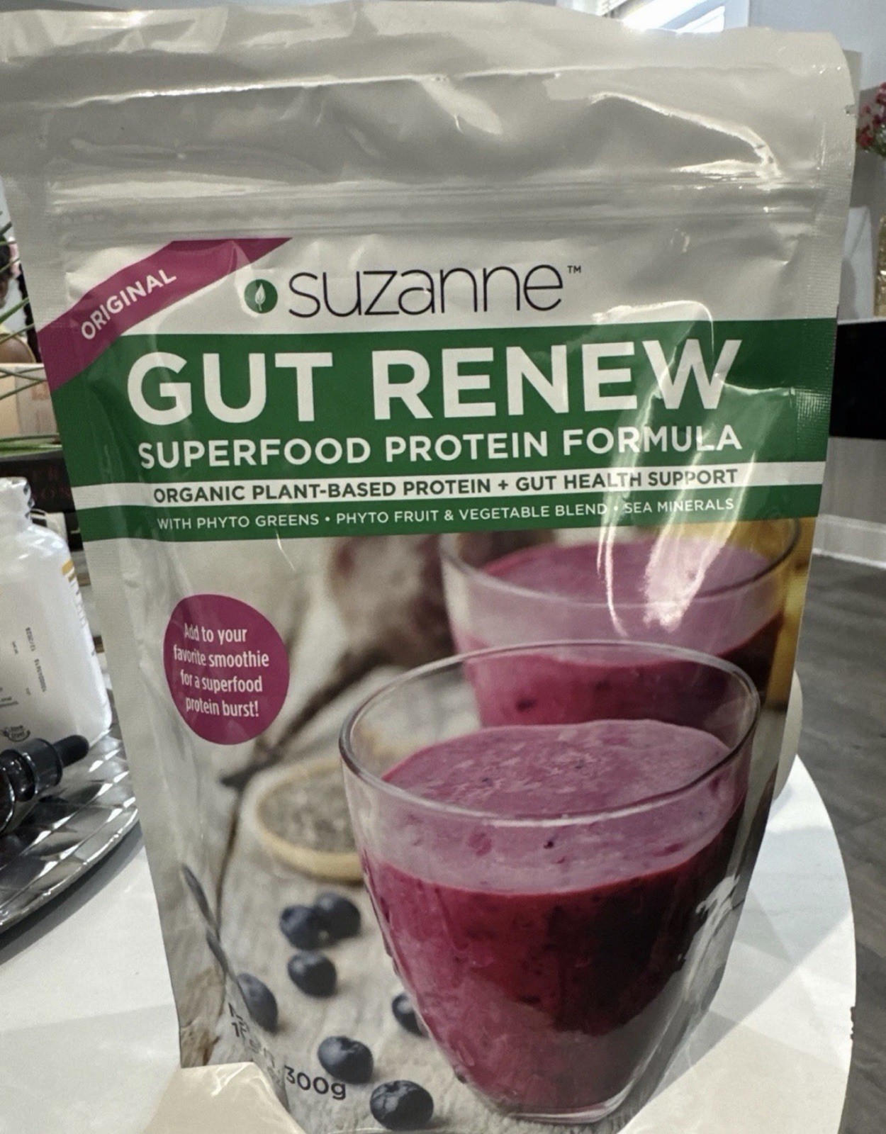 Suzanne Somers GUT RENEW Superfood Protein Formula 10.58 oz Exp. 07/26 🔥