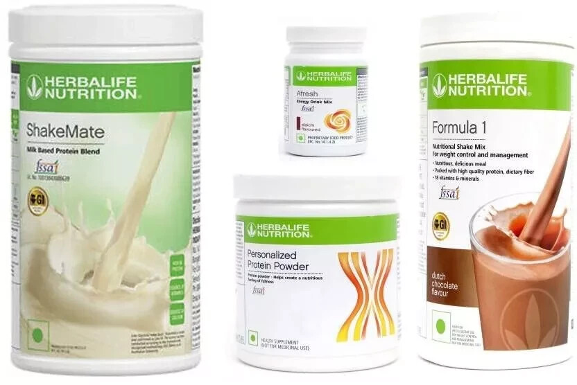 Herbalife Weight Loss Pack Chocolate Shake + Protein + Shakemate + Lemon Afresh