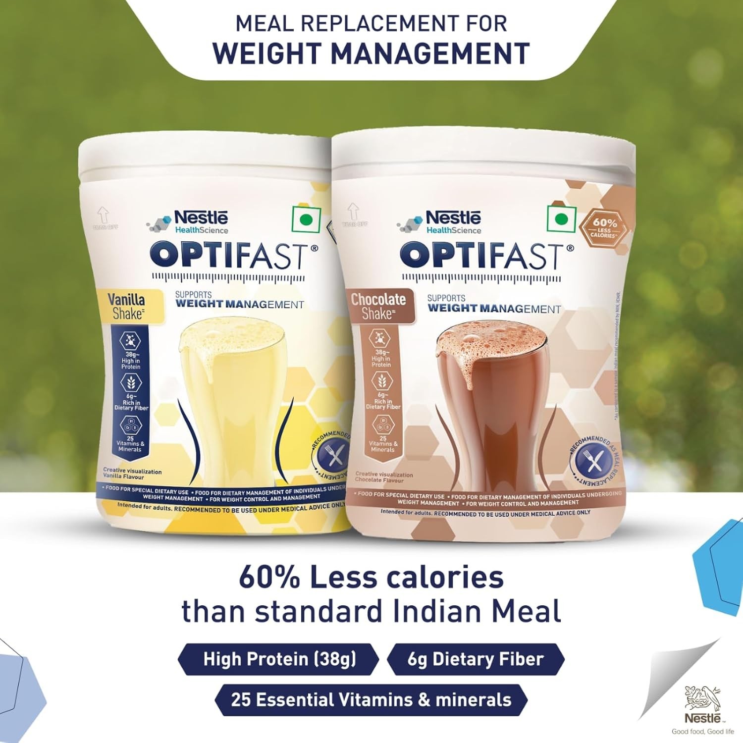 Nestle Optifast Weight Management Shake Weight Loss Diet Vanilla 400g Jar
