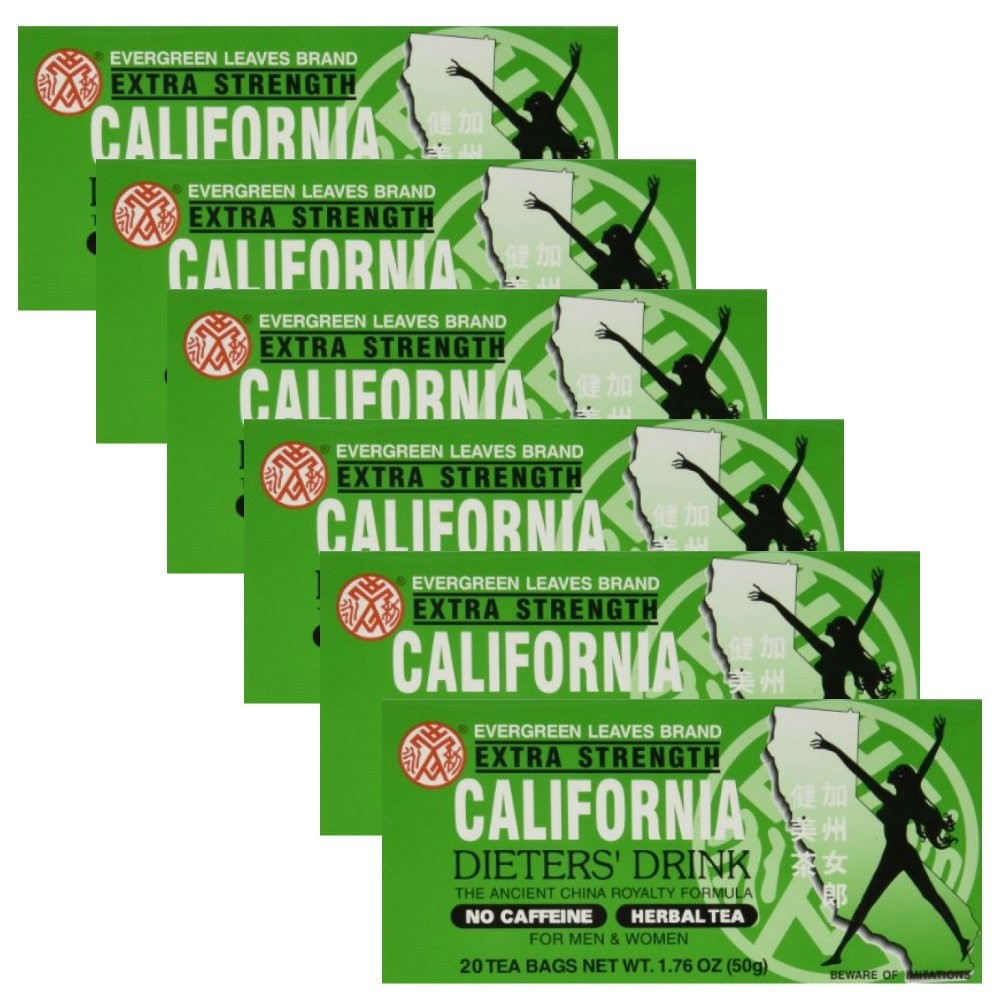 Evergreen Leaves California Dieter’s Drink Extra 20 Count (Pack of 6)