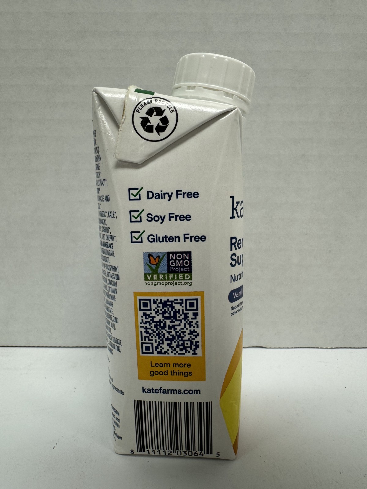 72 Pack KATE FARMS Organic Plant Based 1.8 Renal Support Vanilla 8.45 oz 9/2026