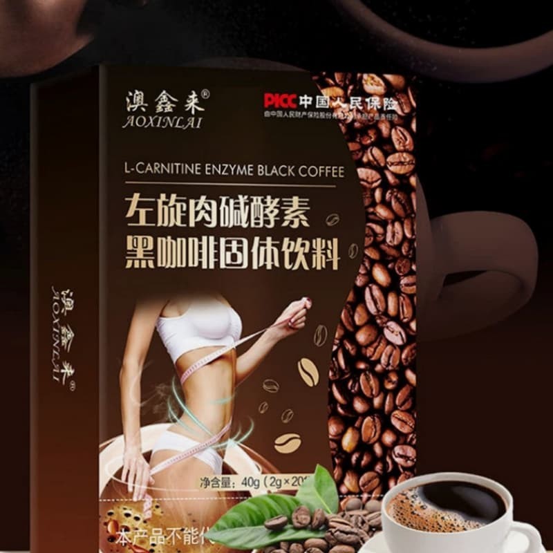 For Weight Loss (1 Box) Slimming Coffee 20 Pcs L-Carnitine Instant Coffee