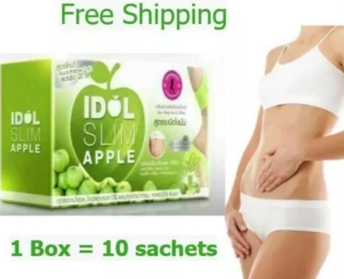 6 Boxs Idol Slim Instant Apple Drink Fat Burn Block Diet Slimming Weight Loss