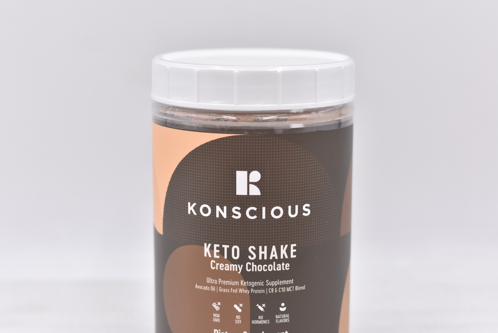 Konscious Keto Shake Creamy Chocolate Ketonic Supplement 17.40oz EXP:12/26