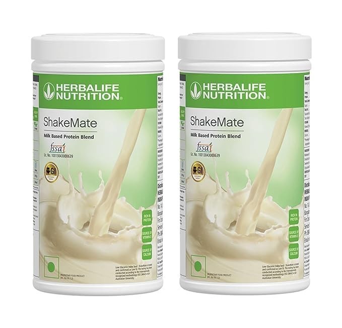 Herbalife ShakeMate Protein Mix Vanilla 500g x2 Plant Based Meal Replacement