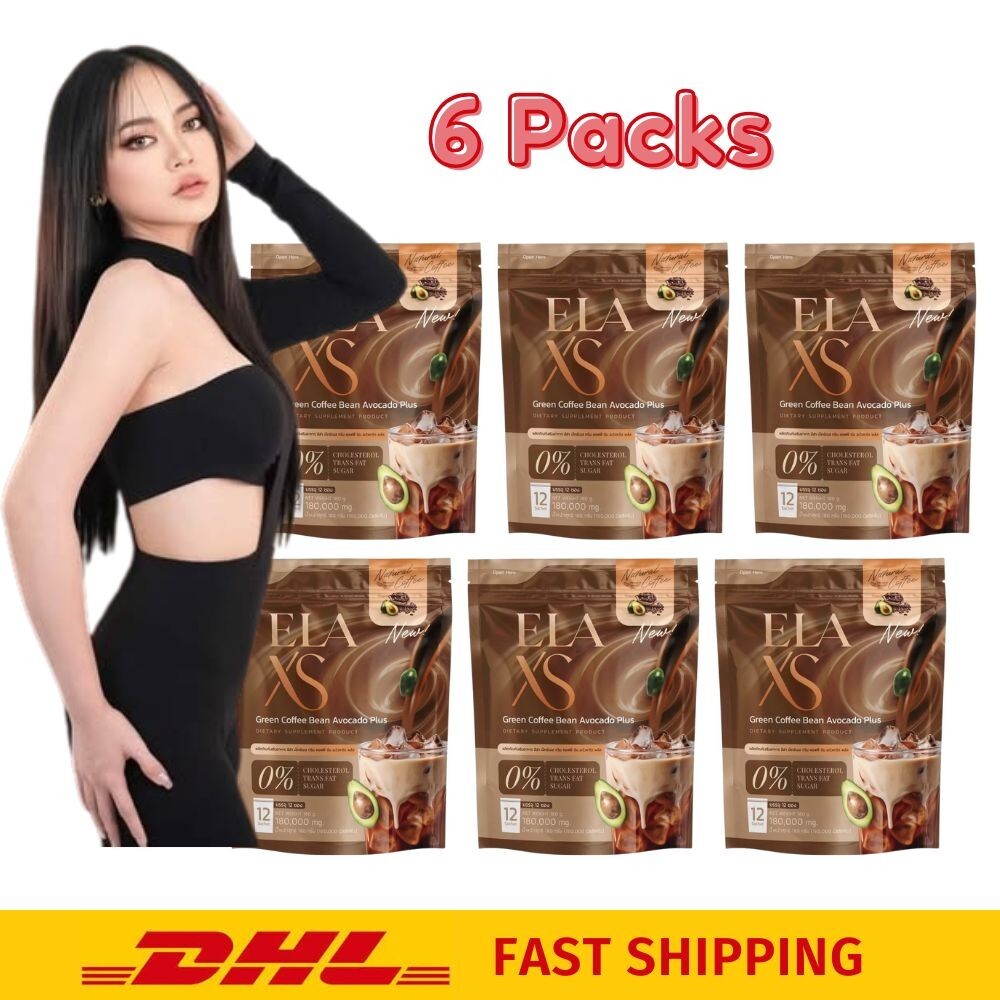 6x ELA S Coffee Instant Powder Mix Drink Avocado No Sugar Control Hunger Diet