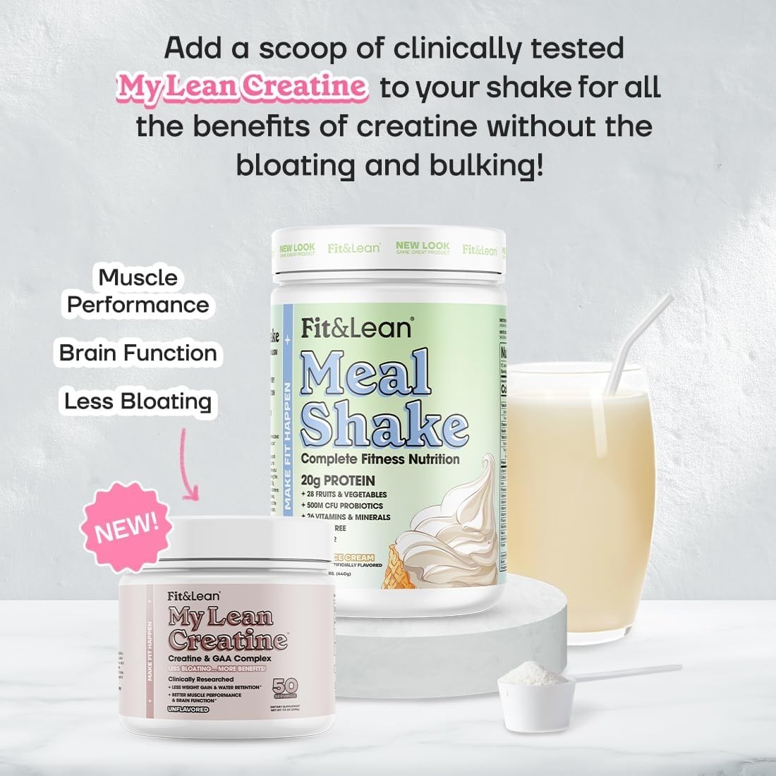 All-in-One 1 lb Vanilla Meal Replacement Shake with 28g Protein & Fiber