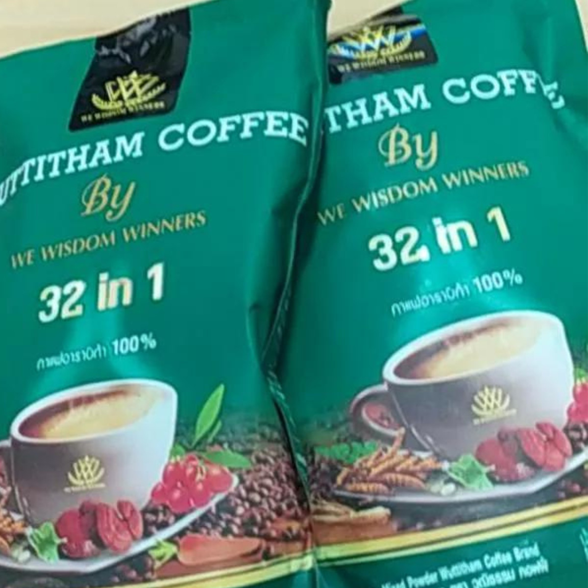 Coffee Wuttitham Instant Weight Control Herbs Mixed Health Slimming Anti Aging