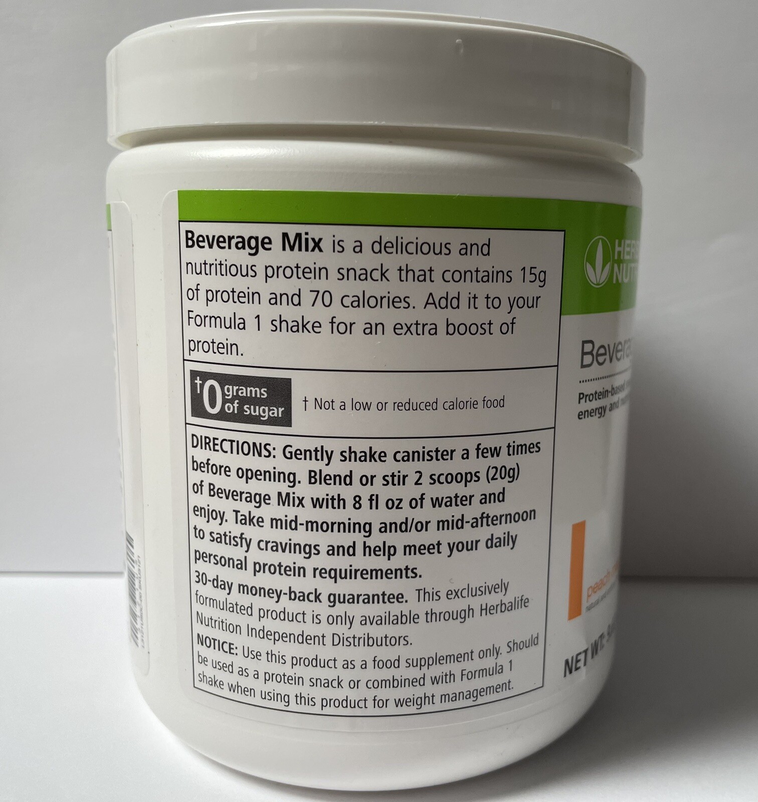 Herbalife Beverage Mix Peach Mango ,Protein-Based Snack For Energy And Nutrition