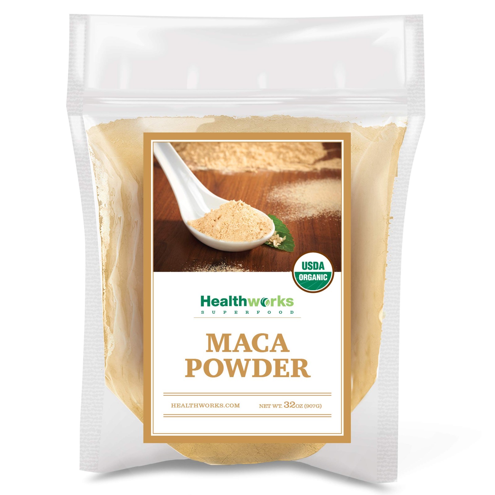 Healthworks Superfoods Organic Maca Powder Raw 32 Oz / 2 Lbs Certified Orga…