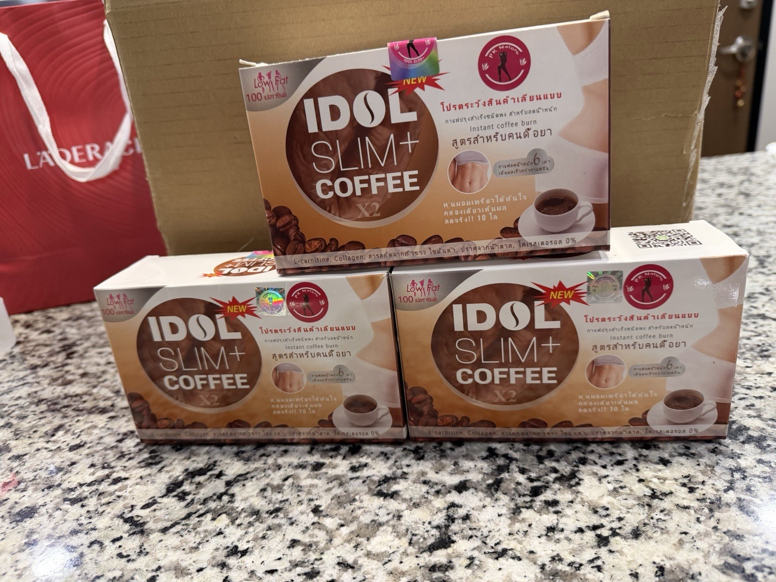 2X IDOL Instant Coffee Slim Drink Diet Weight Control Body Burn Block Low Fat
