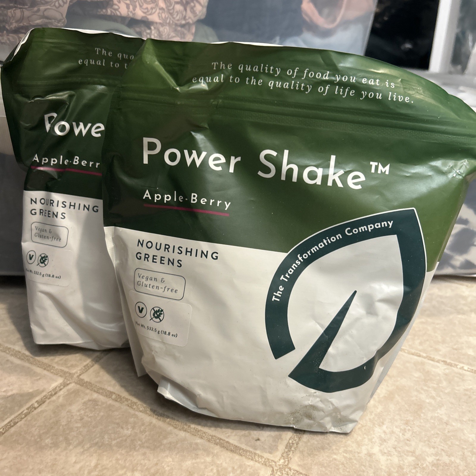 Purium Power Shake Vegan Meal Replacement Gluten Free Apple Berry Flavor 1065 g