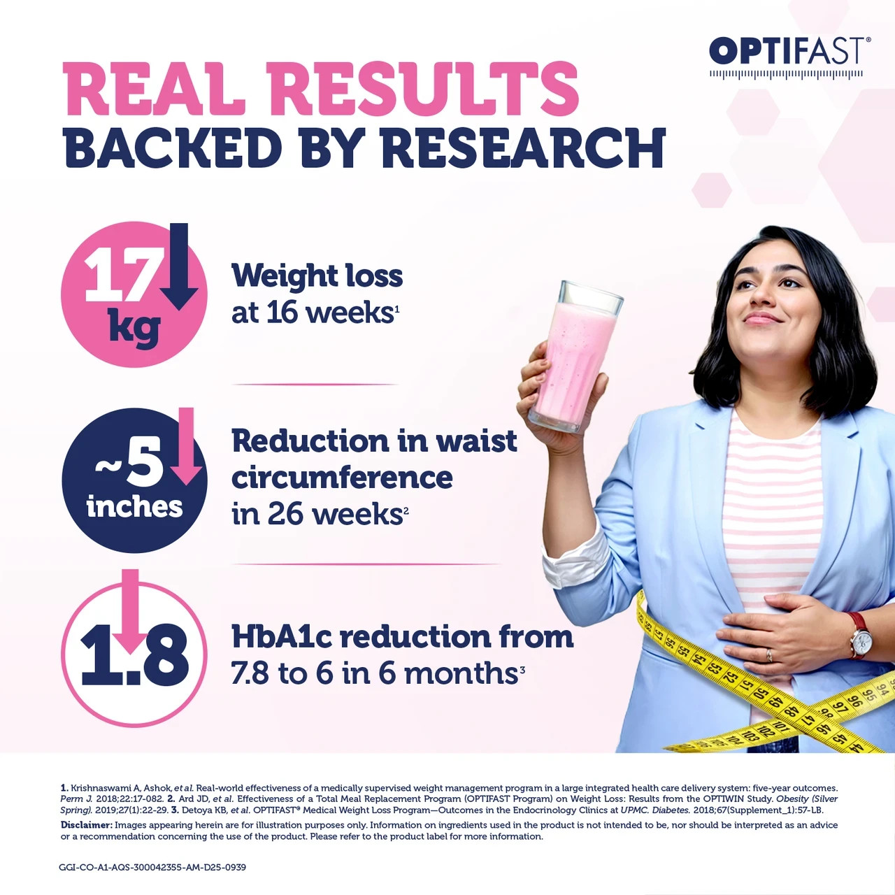 Optifast Healthy Meal Replacement Shake for Weight Management Strawberry Flavor