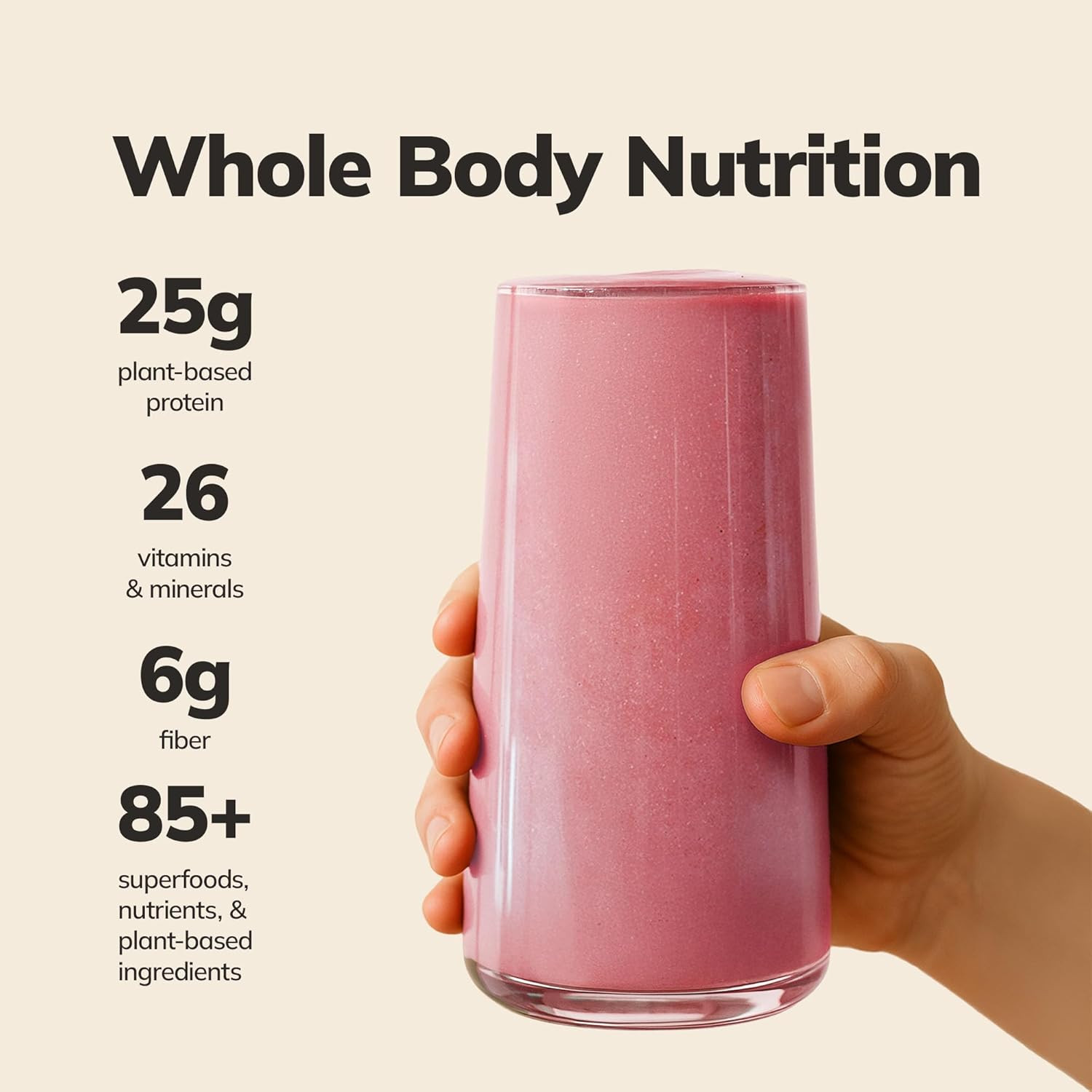 Ka’Chava All-In-One Nutrition Shake Blend, Strawberry, 15 Servings, 85+ Superfoo