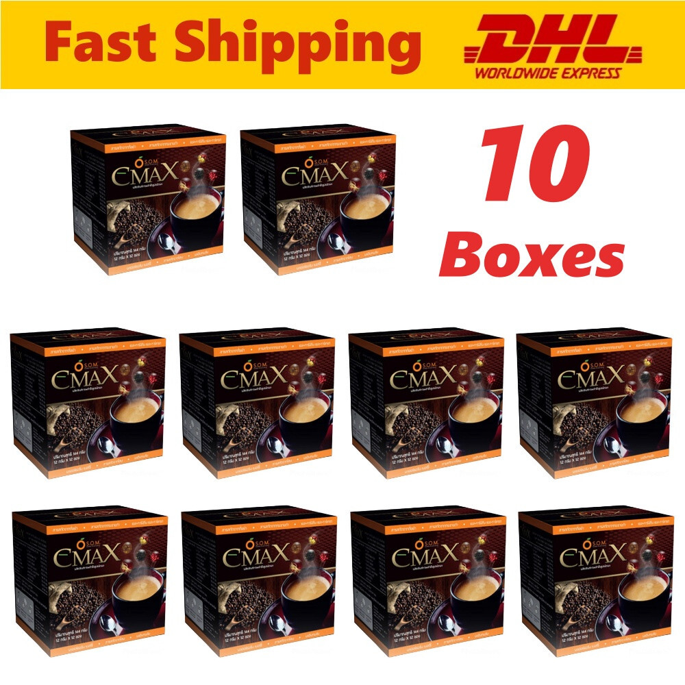 10x Cmax Instant Coffee Maintain Healthy Herbal Cordyceps Ginseng 12 Sachets