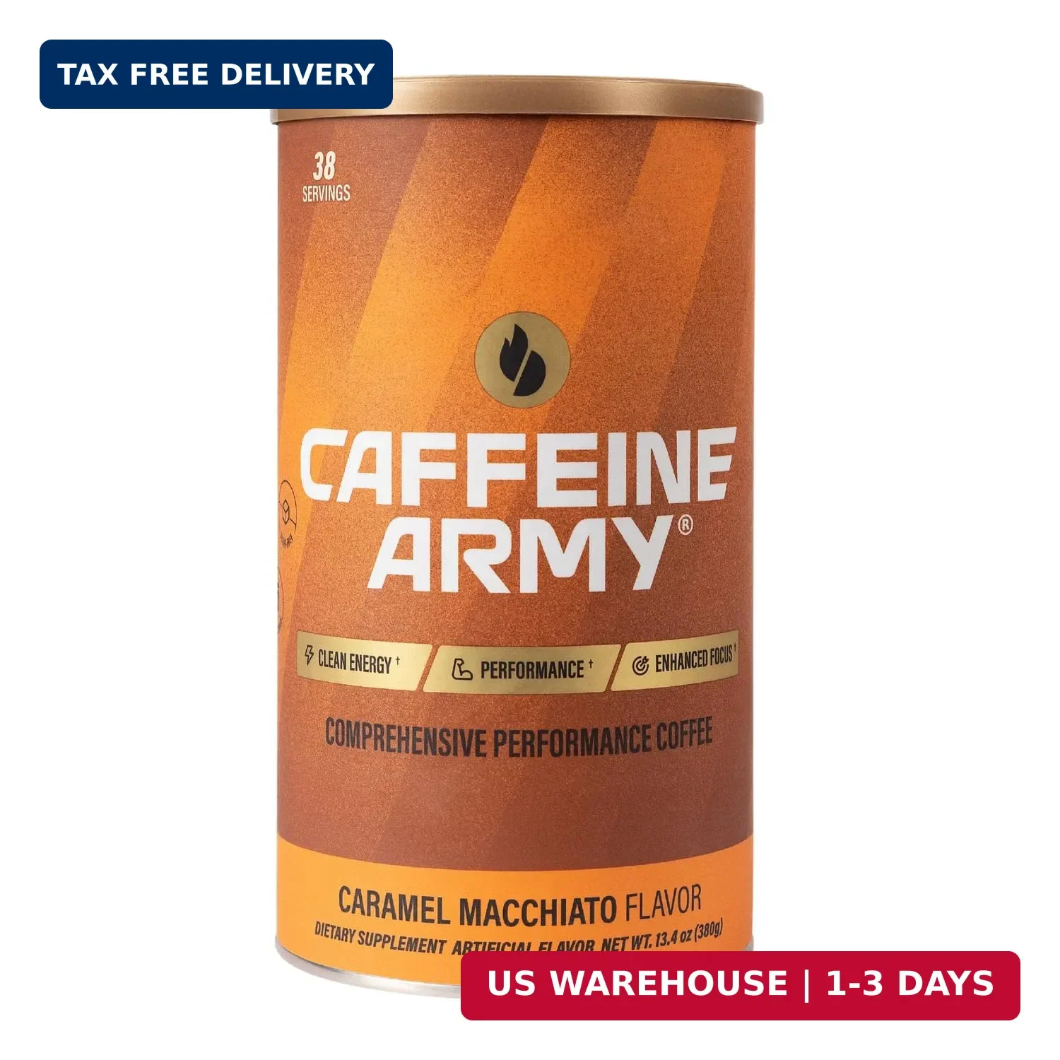CAFFEINE ARMY Caramel Macchiato | Functional Coffee with Collagen Peptides, MCTs