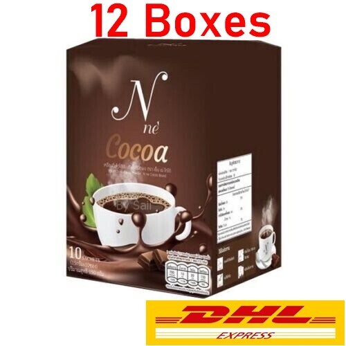 12 N Ne Cocoa Instant Mix Drink Weight Control Burns fat Slimming Detox No Sugar
