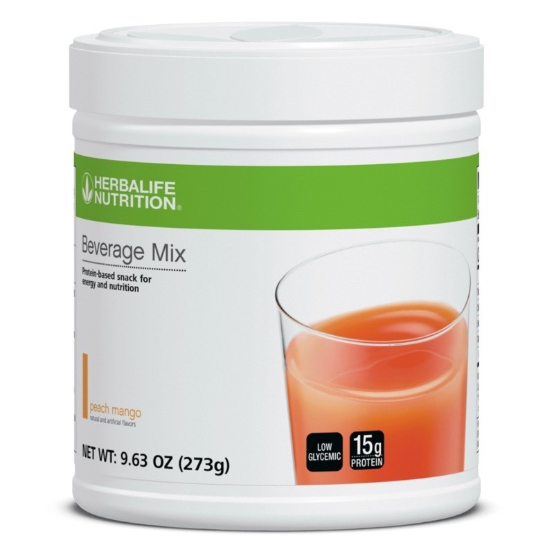 Herbalife Nutrition Peach Mango Beverage Mix 9.63 Oz Refreshing Drink