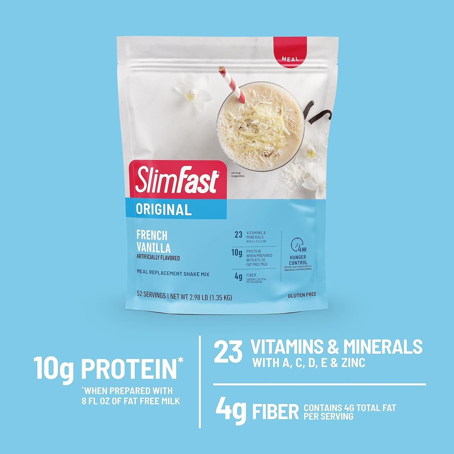 French Vanilla Meal Replacement Shake Mix – 10g Protein for On-the-Go Nutrition