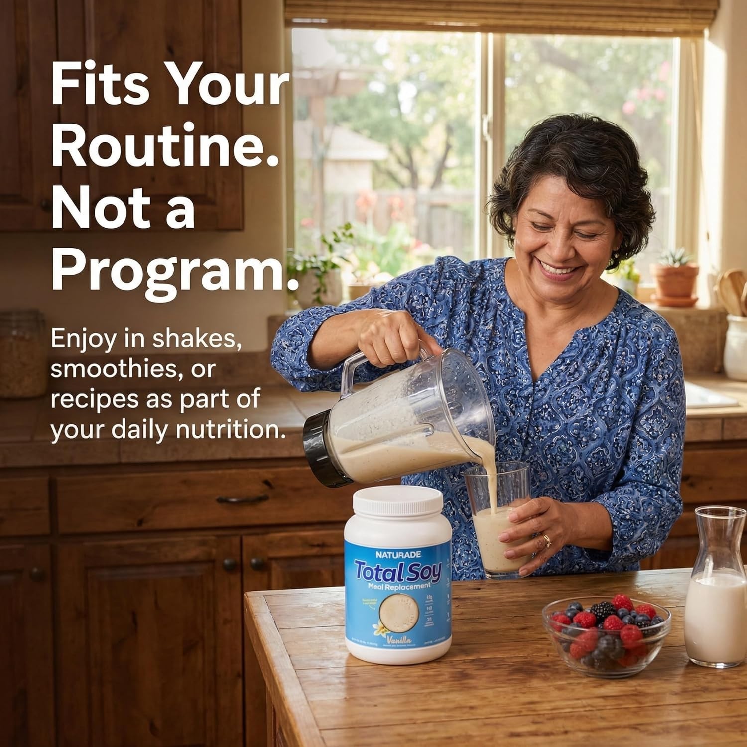 Delicious Vanilla Total Soy Shake, 13g Protein, 1.2 lb – Perfect for Weight Loss
