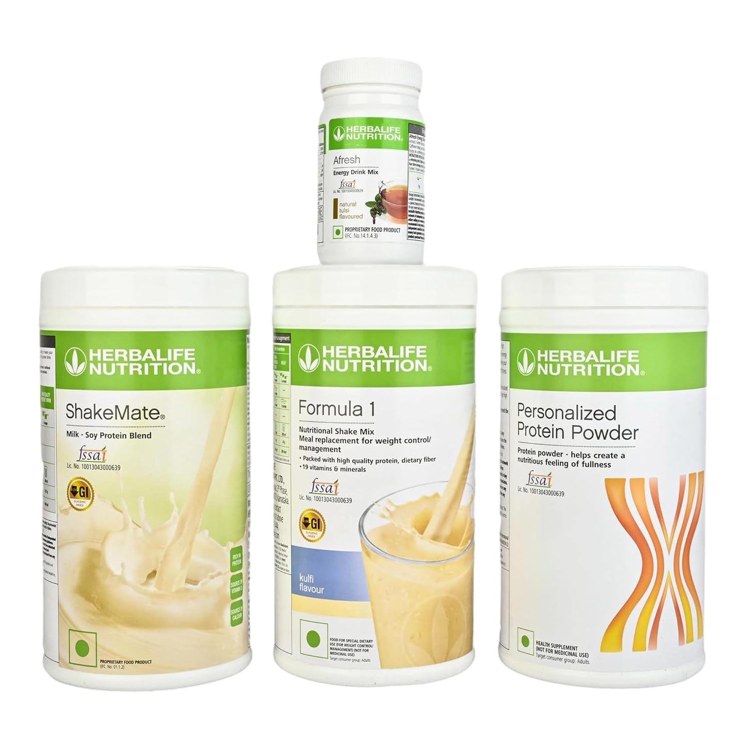 Herbalife Nutrition Weight Loss Package Afresh + Shakemate + Protein + Formula 1