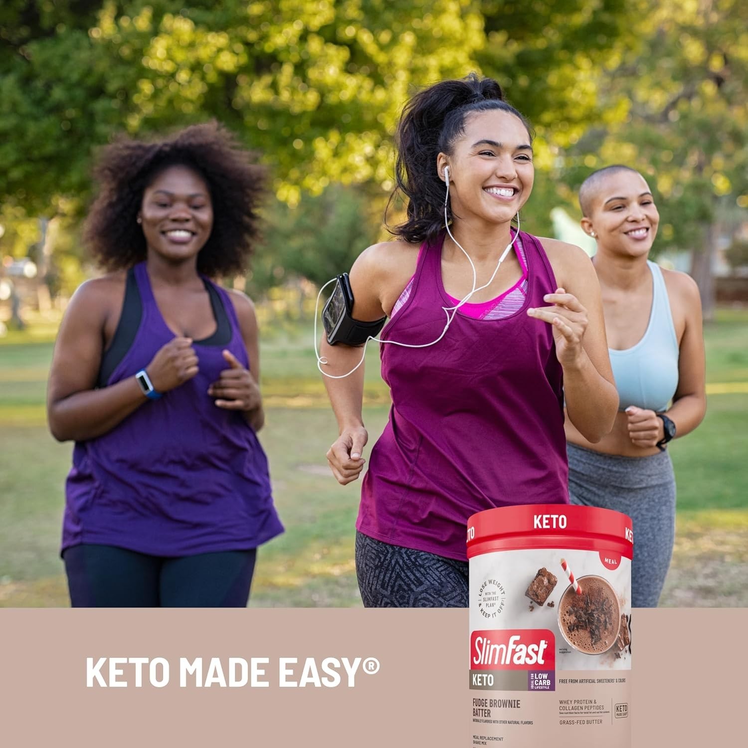 Decadent Keto Meal Replacement Shake – Fudge Brownie, 10 Servings – Gluten-Free