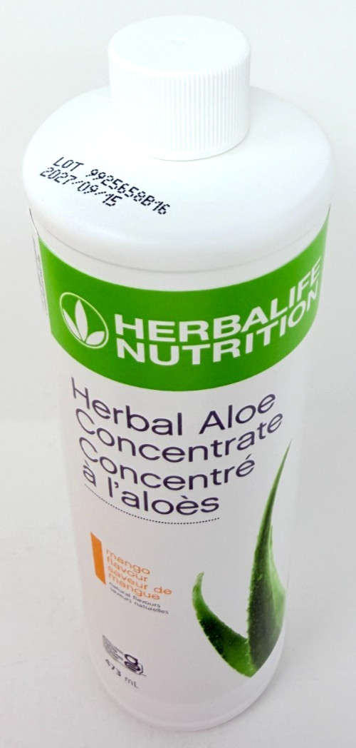 Herbal Aloe Concentrate MANGO Flavor, 16 fl oz 473 mL Canadian Label EXP: 9/2027
