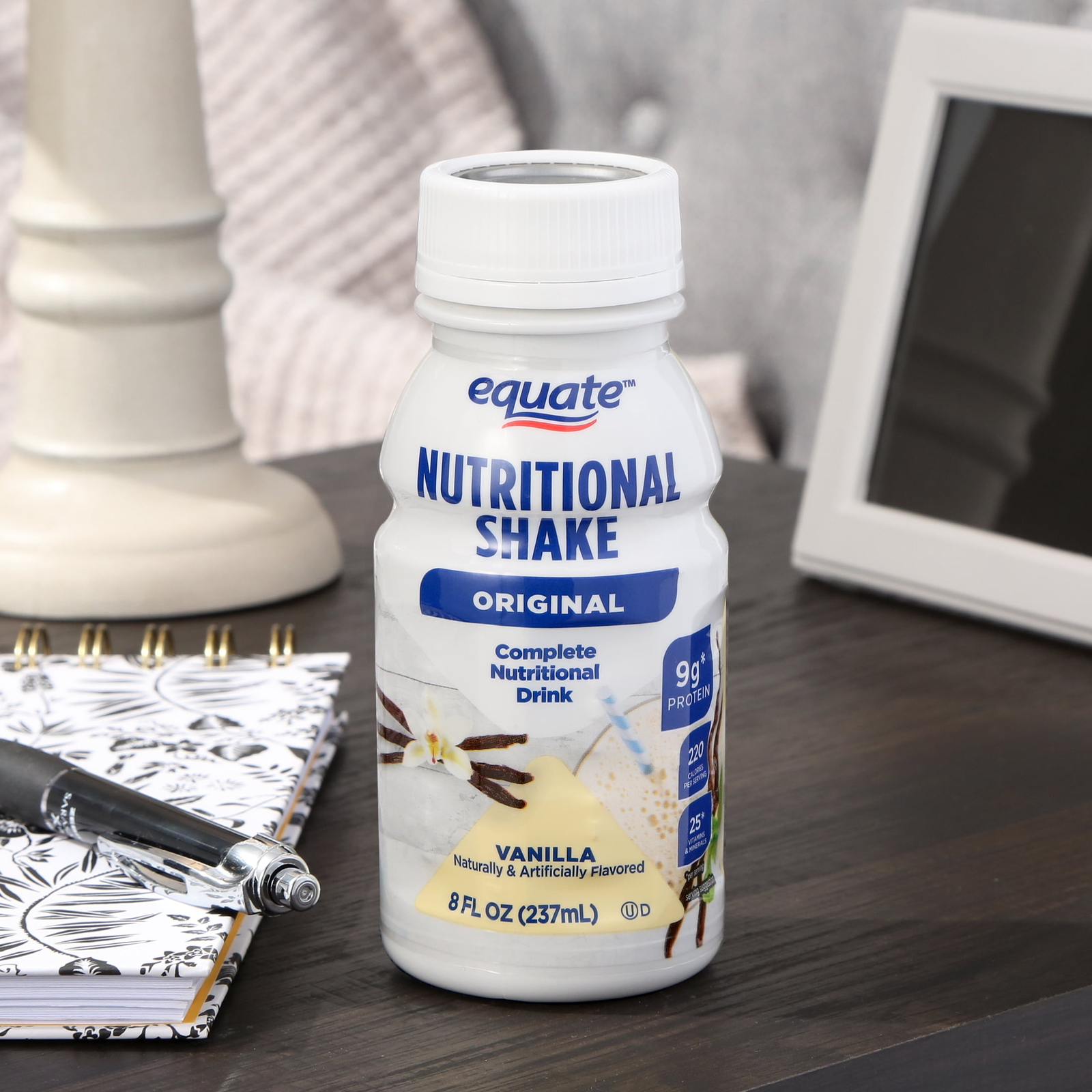 Equate Original Meal Replacement Nutritional Shakes Vanilla 8 Fl Oz 24 Count USA