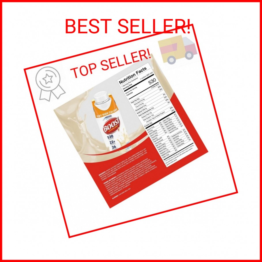 Boost Very High Calorie Vanilla Nutritional Drink – 22g Protein, 530 Nutrient Ri