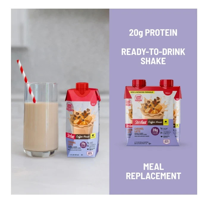 SlimFast High Protein 20g Energy Ready To Drink Meal Replacement Shake Coffee