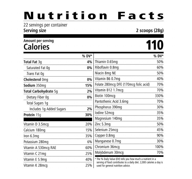 Herbalife Nutrition Protein Drink Mix Powder Peanut Cookie, GF, 21.7 oz