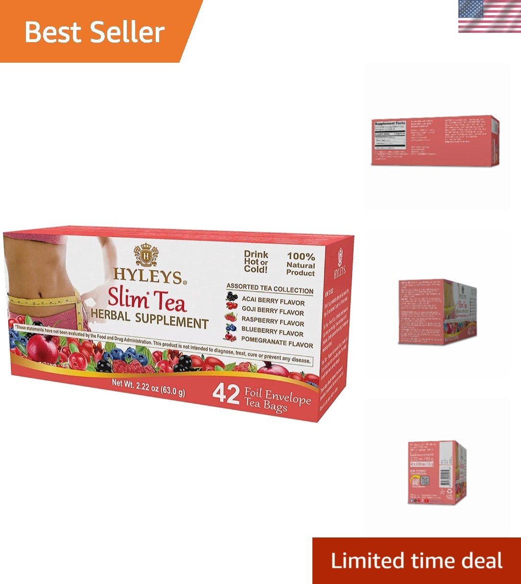 Slim Tea 42 Ct – Herbal Detox Blend for Weight Loss Support & Digestive Health