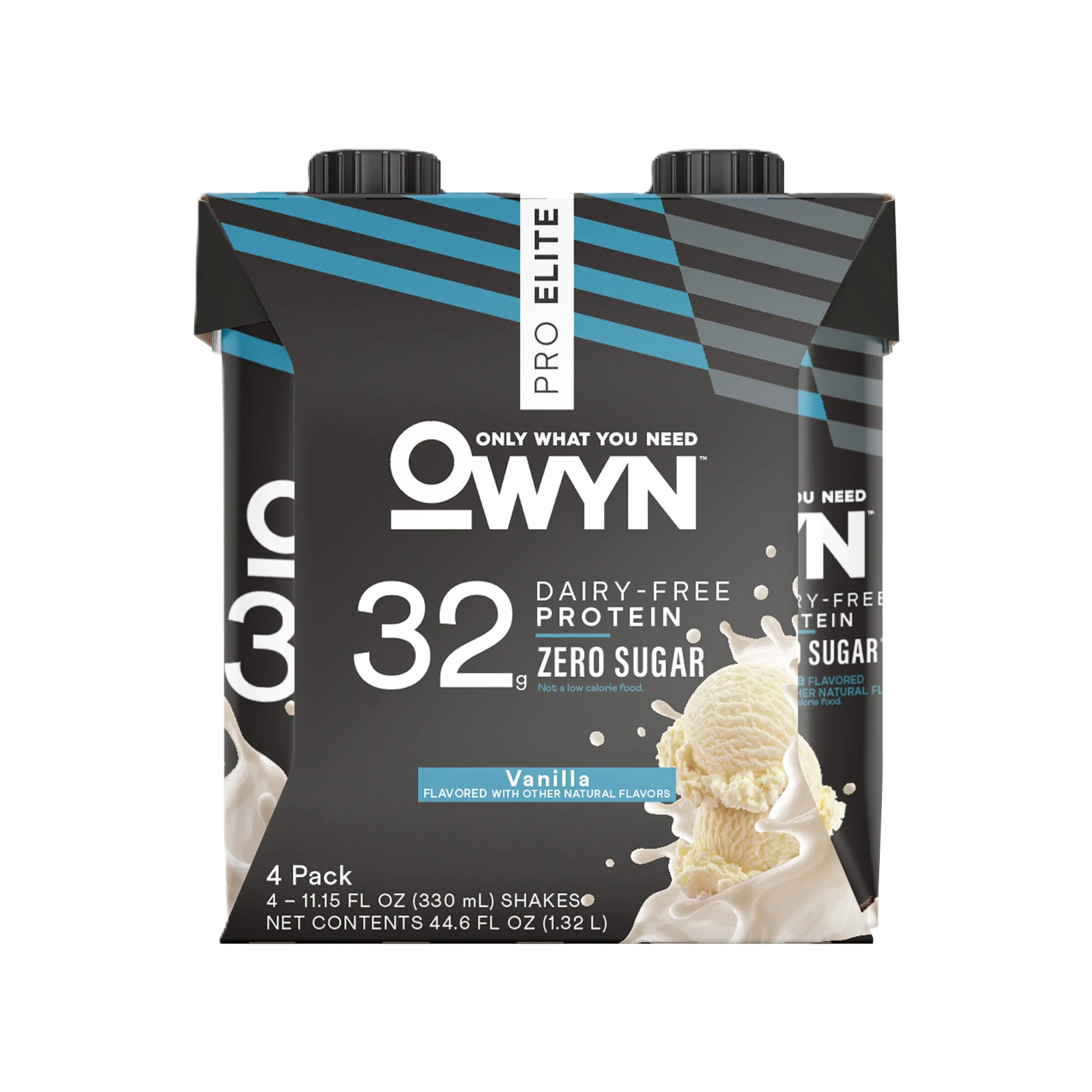 OWYN Pro Elite 32g High Protein Shakes, Vanilla, 11.15 fl oz, 4 Count.