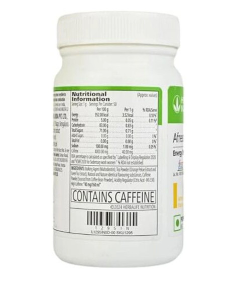 Herbalife Nutrition Afresh Energy Drink Mix Powder Lemon & Ginger 100g pack Of 2
