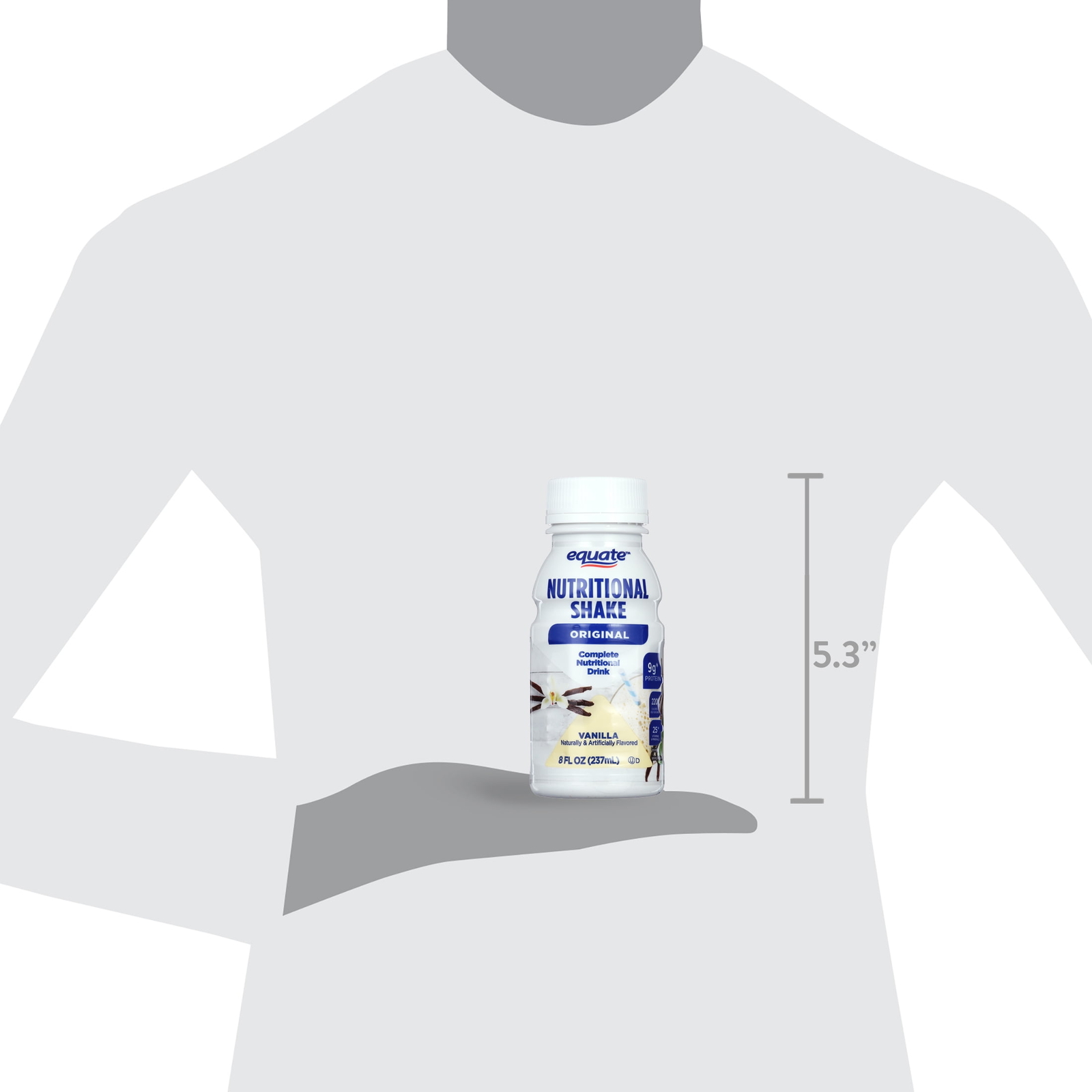 Equate Original Meal Replacement Nutritional Shakes Vanilla 8 Fl Oz 24 Count USA