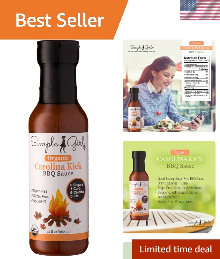 Carolina Style BBQ Sauce – Low Calorie, Sugar-Free, Friendly, Gluten Free, F…