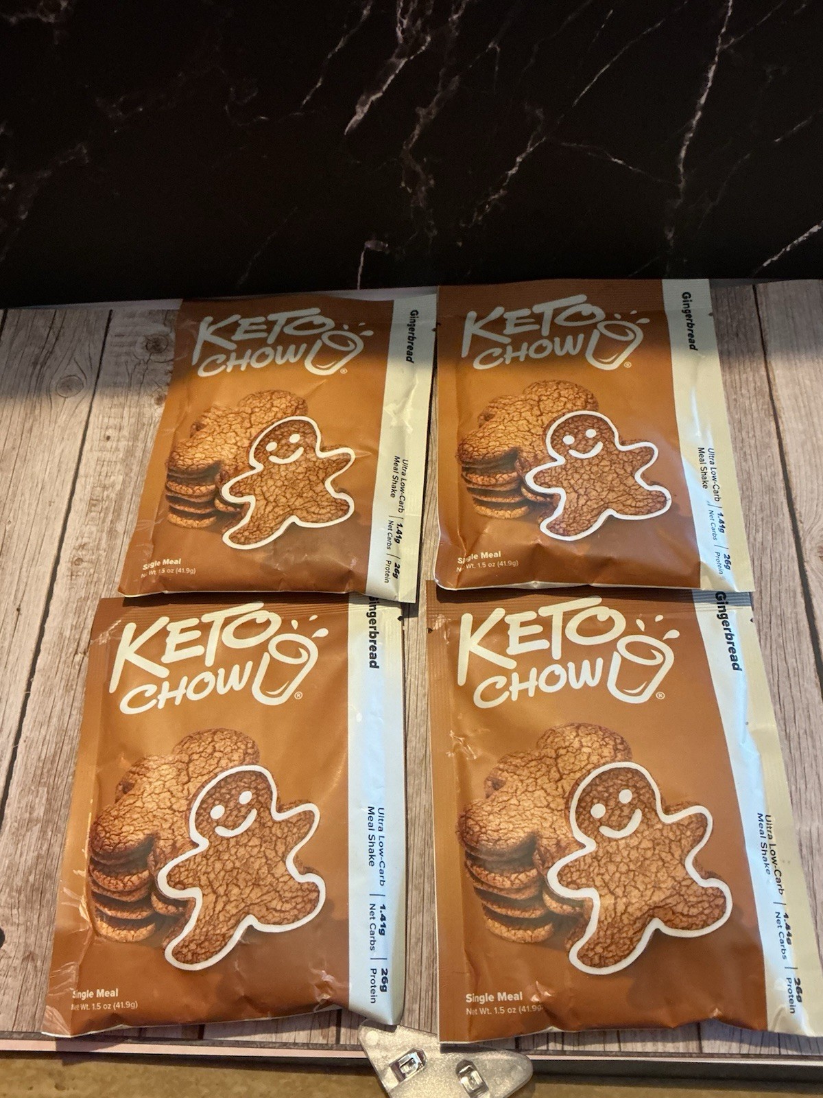 Bundle Of (4) Keto Chow Gingerbread Single Meals