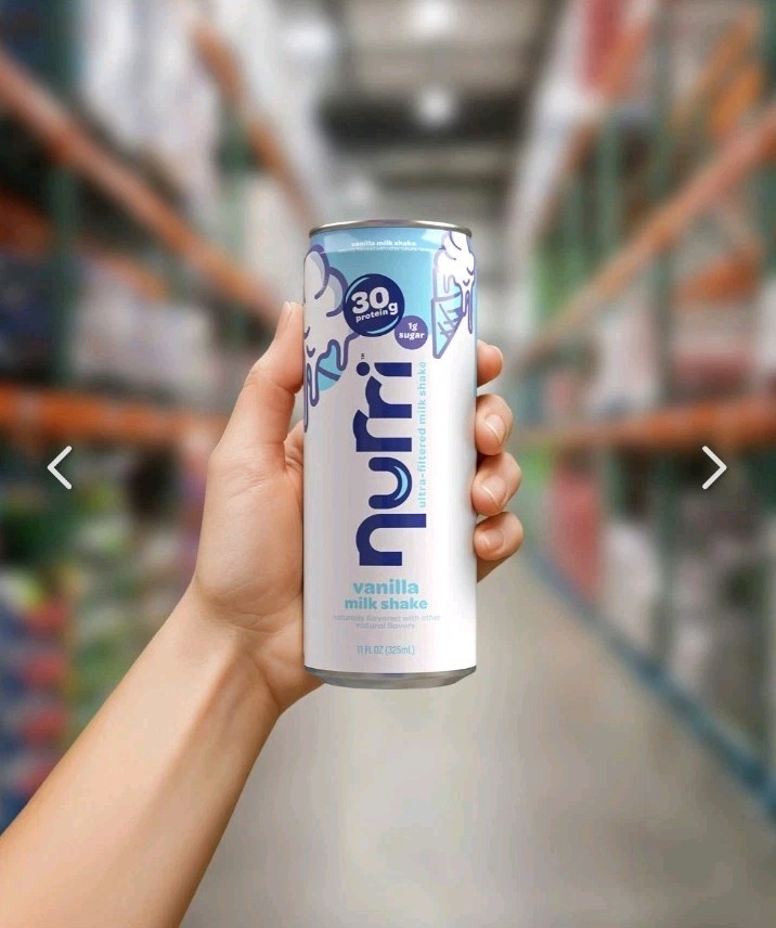 Nurri Ultra Filtered Vanilla Milk Shake 12 Pack 30g Protein 11oz Can Low Sugar