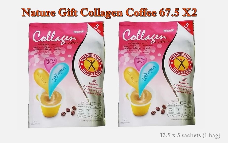 2X Naturegift Collagen Instant Coffee Powder Slim Weight Diet Mineral Vitamin Pl