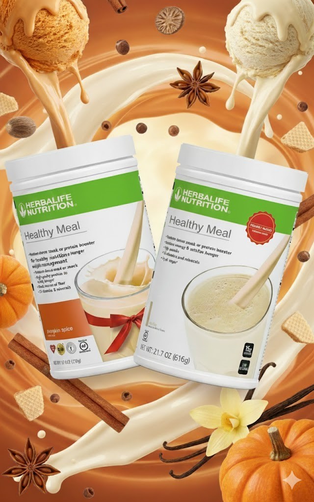 Herbalife Vanilla Protein Drink Mix & Pumpkin Spice F1 Set – Premium Duo