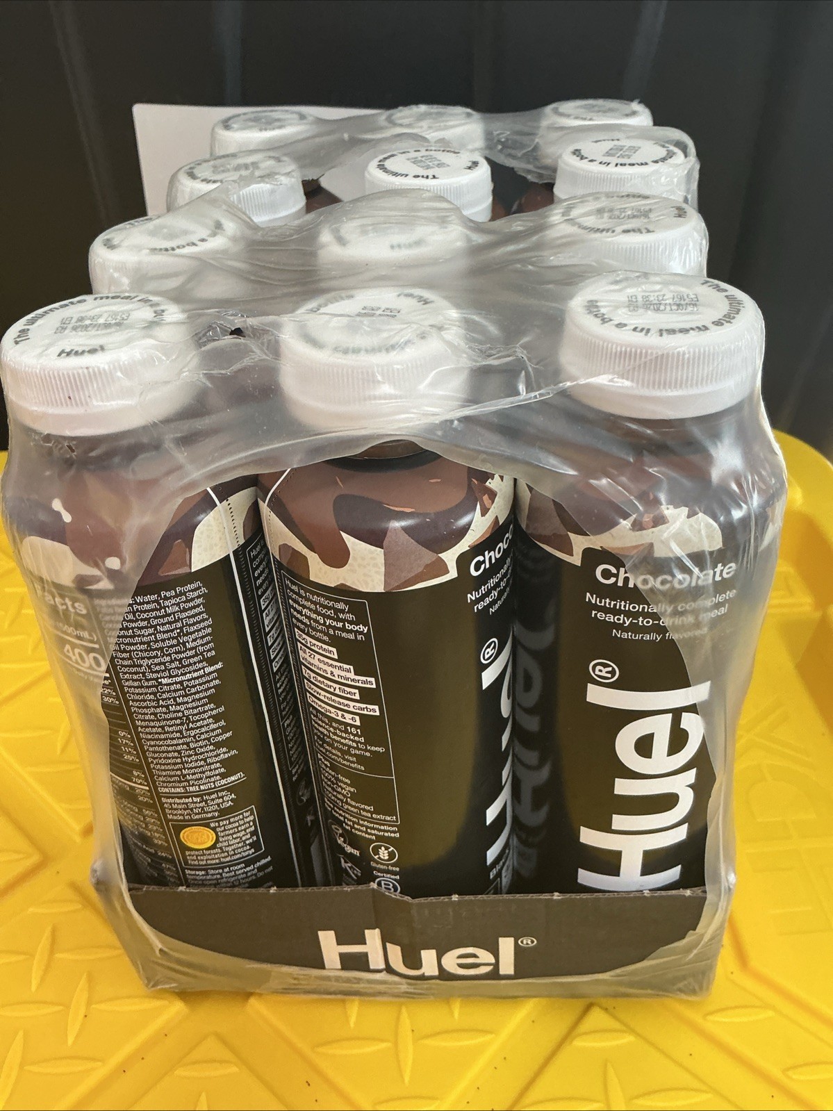 Huel Black Edition Chocolate Ready to Drink 16.9 oz 12 Pack 35g Plant Protein