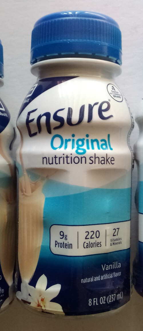 Lot of 11 Ensure Original Nutrition Vanilla Shake 8 floz 27 Vitamins 9g Protein