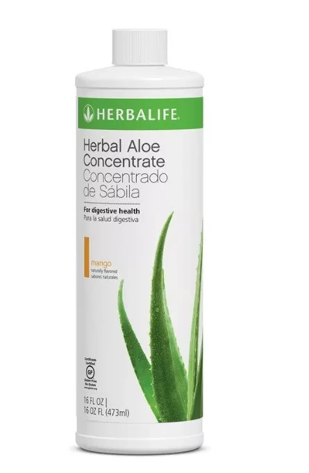 Herbalife Herbal Aloe Concentrate mango%Original Flavor 16 FL Oz