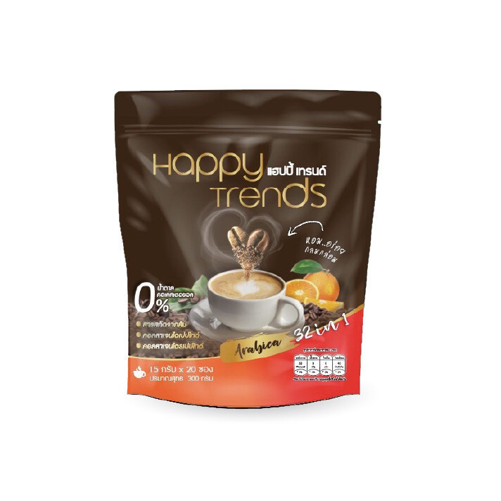 5 X Happy Trends Coffee 32 in 1 Mix Collagen Weight Management Nourish Skin Bone